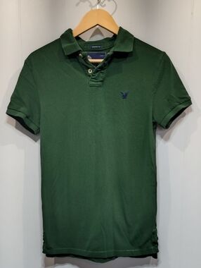 American Eagle Outfitters Forrest Green Polo size‎ Extra Small Y2K 2000's